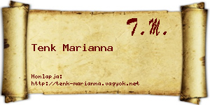 Tenk Marianna névjegykártya
